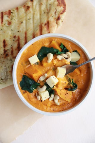 Pumpkin, Paneer Cheese & Cashew Nut Curry