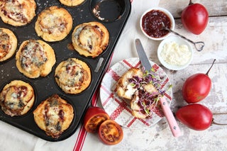 Tamarillo Chutney and Goat’s Cheese Pinwheel Scones