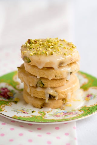 Lemon Pistachio Shortbreads