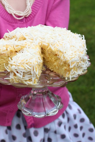 Coconut Custard Gateau