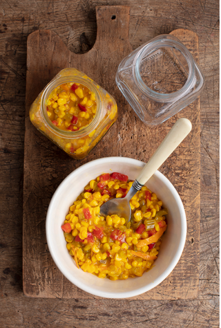 Summer Corn & Turmeric Relish