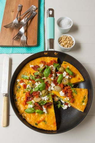 Pumpkin Frittata with Feta Crumble