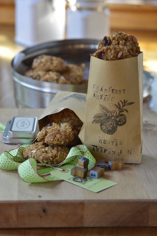 Cranberry Anzac Biscuits