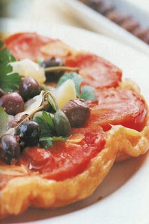 Upside-Down Tomato Tart With Smoked Cheese Pastry