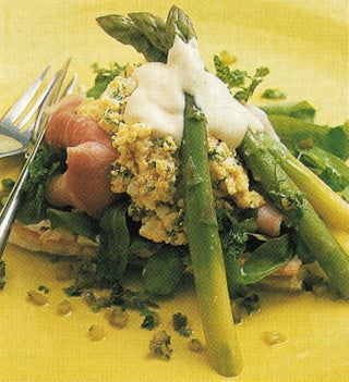Egg And Asparagus Slice