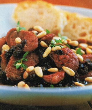Chorizo And Pinenuts In Sherry