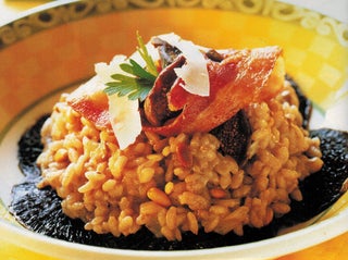 Mushroom Risotto With Red Wine And Figs