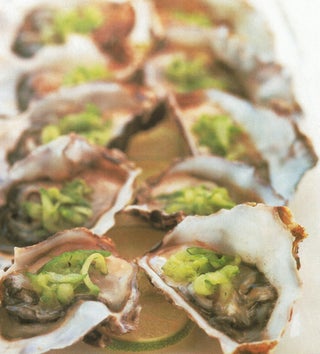 Oysters With Wasabi Dressing
