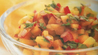 Fresh Mango And Lime Chutney With Crisp Poppadums