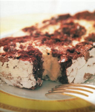 Chocolate flake roulade