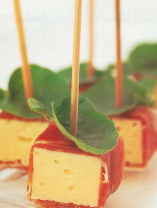 Lemon Oil Soaked Haloumi With Prosciutto And Rocket