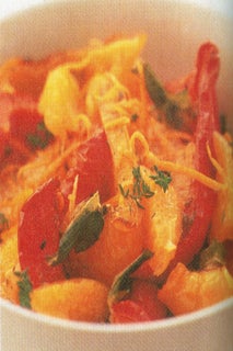 Roast Red Pepper And Orange Salad