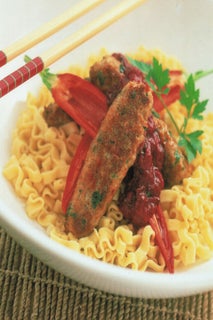 Asian Pork Sausages With Plum Sauce