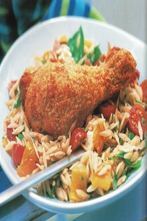 Crispy Parmesan Chicken With Toasted Sweetcorn Salsa