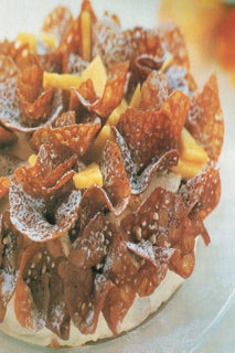 Pineapple Brandy Snap Gateau