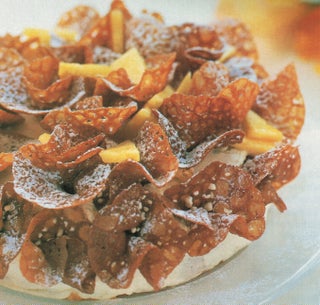 Pineapple Brandy Snap Gateau
