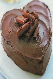 Chocolate Heart Polenta Cake