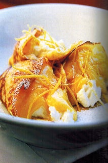 Grilled Sugar Pancakes With Ricotta And Lemon Curd