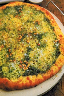 Basil Pesto And Bocconcini Pizza