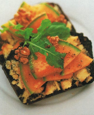 Walnut and Fig Loaf with Blue or Goat’s Cheese and Melon