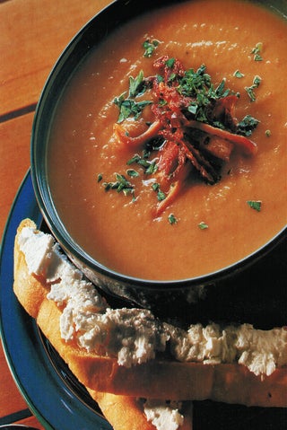 Italian Parsnip Soup With Crostini And Feta