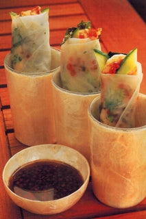 Prawn And Sesame Rice Paper Spring Rolls