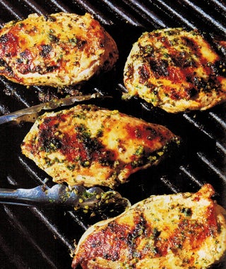 Grilled Chicken In Asian-style Pesto