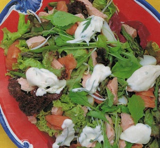 Summer Fresh Salmon Salad With Tarragon Cream Dressing