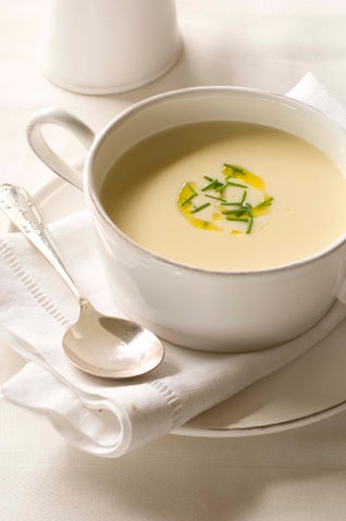 Cauliflower Soup With Lemon Oil And Chives