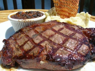 Beef Fillet Steak In Red Wine And Mustard