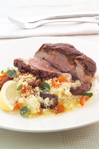 Spicy lamb with lemon couscous