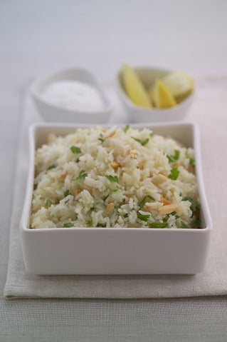 Pilaf Rice With Lemon And Almonds