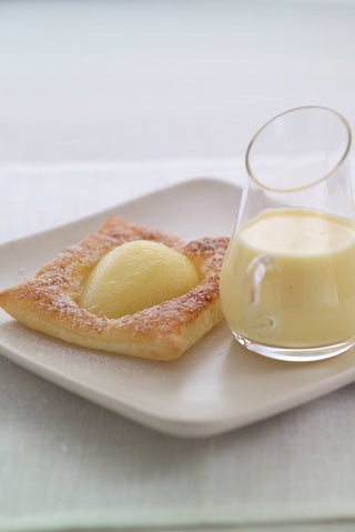 Pear Tarts With Hidden Chocolate Centres