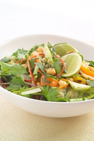 Thai Vegetable Salad With Lime Dressing