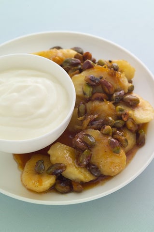 Bananas With A Lime And Cardamom Sauce