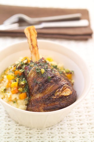 Roasted Ras-el-hanout Lamb Shanks