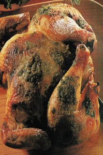 Roast Chicken With Apricot & Honey Mustard