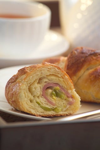 Warm Ham And Gruyere Croissants