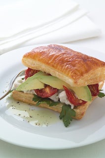 Smoked Chicken In A Pastry Sandwich