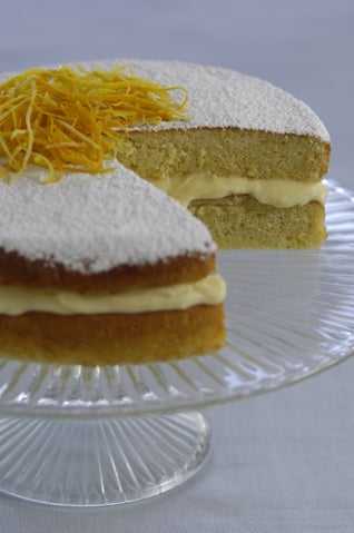 Olive Oil And Sauterne Cake With Creamy Lemon Honey