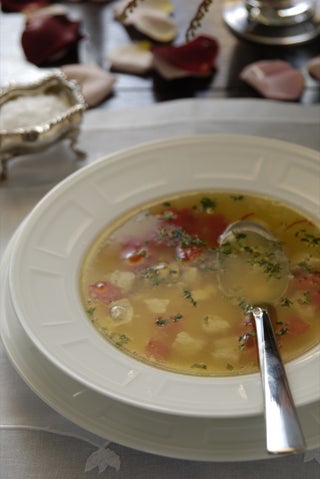 Saffron And Tomato Broth