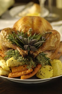 Roast Turkey With Nut And Fruit Stuffing