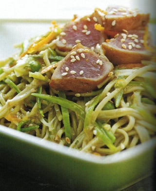 Spring Tuna And Green Tea Noodle Toss