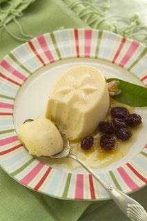 Orange Panna Cotta With Muscatels