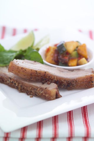 Indonesian Roast Pork With Fruits