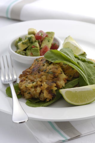 Mexican Fish Cakes With Avocado Salsa