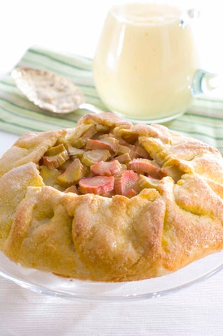 One Crust Rhubarb Pie