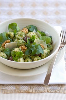 Potato Gnocchi With Rocket, Parsley And Walnut Sauce