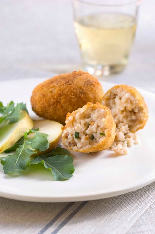 Rice, Cheese And Walnut Croquettes