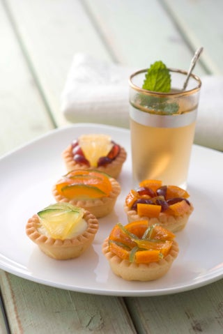 Glace Fruit And Cream Tarts